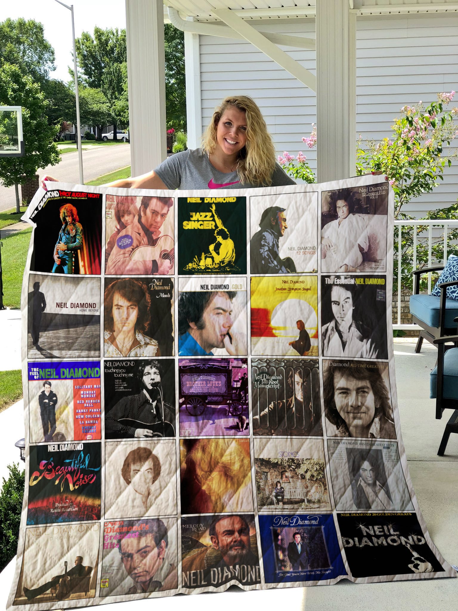 Neil Diamond 2 Quilt Blanket Rze1