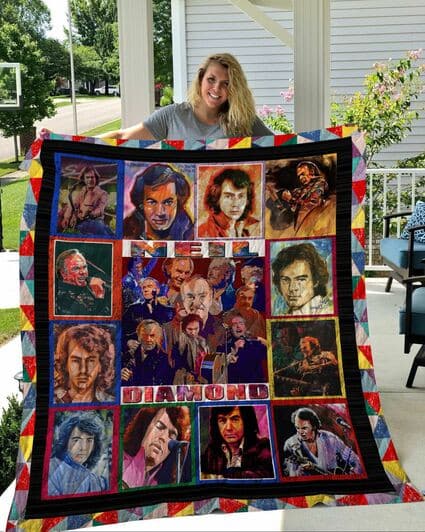 Neil Diamond 5 Quilt Blanket Rze1