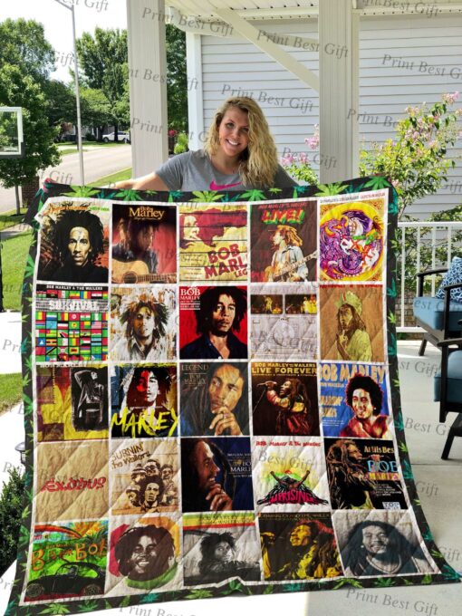 Bob Marley 3 Quilt Blanket Rze1