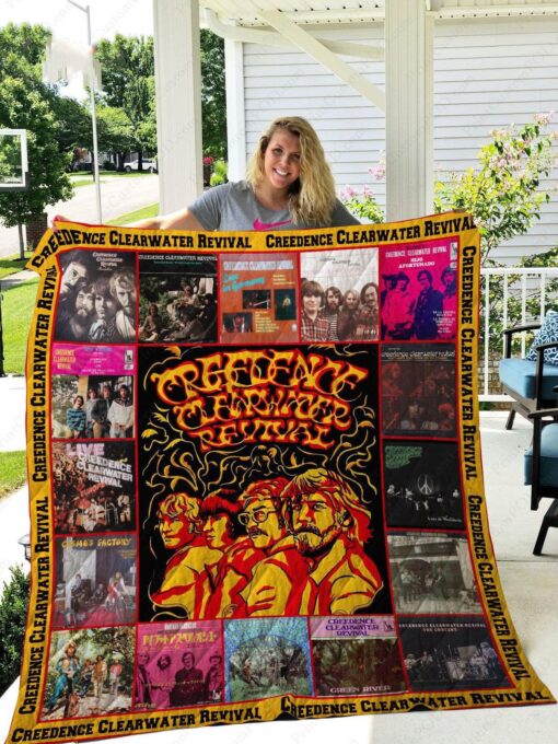 Creedence Clearwater Revival Blanket Quilt Rze2