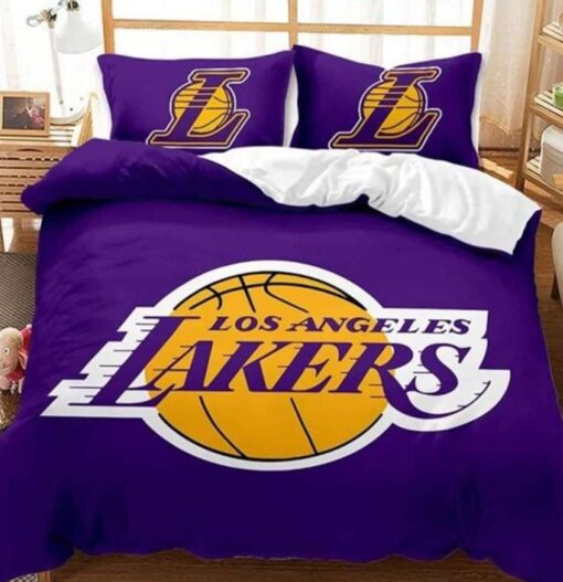 Los Angeles Lakers Bedding Set Rze2