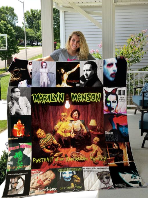 Marilyn Manson Blanket Quilt B22