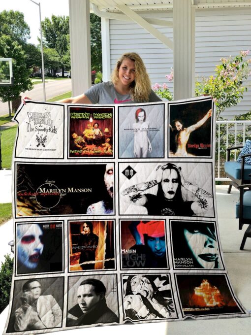Marilyn Manson Lover Blanket Quilt B22