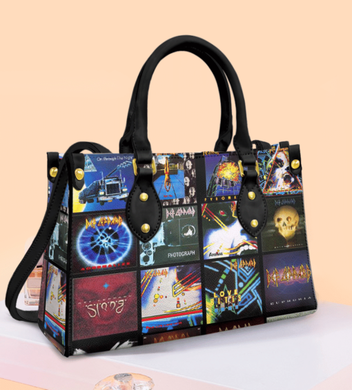 Def Leppard Leather Bag Rze2