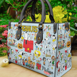 Snoopy Blue Leather Bag Rze2