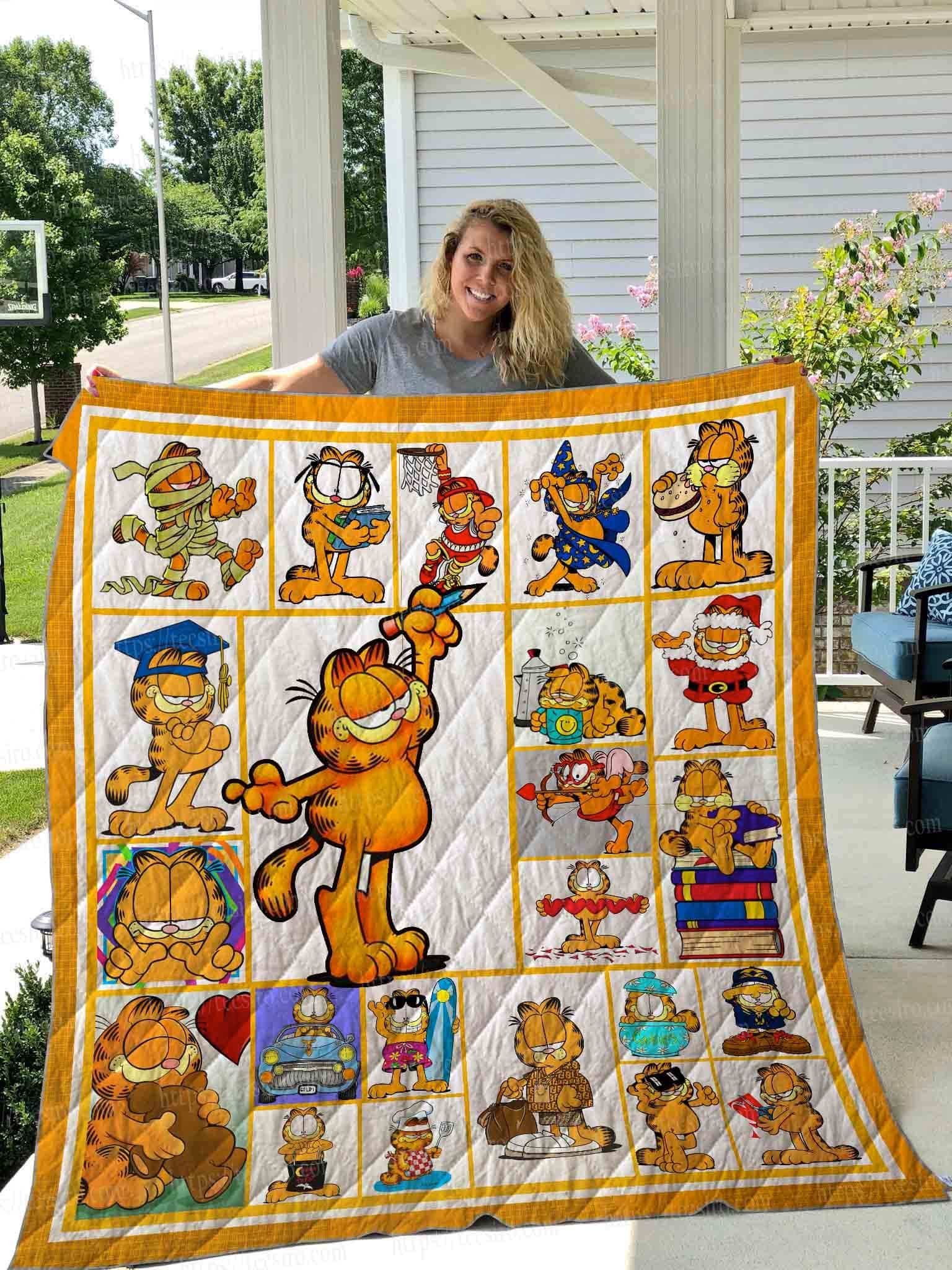 Garfield Quilt Blanket Rze2