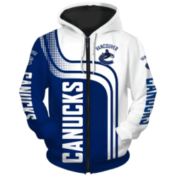 Vancouver Canucks Hoodie Zip Hoodie 3D Rze1