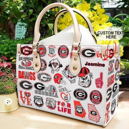 Georgia Bulldogs Leather Bag Rze1