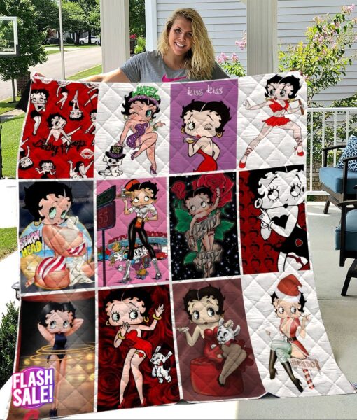 Betty Boop 1g Quilt Blanket Quilt Rze1