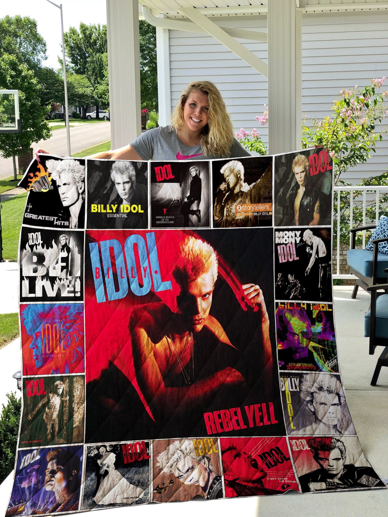 Billy Idol Blanket Quilt Rze2
