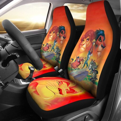 Mufasa Vs Scar The Lion King Car Seat Covers TD6