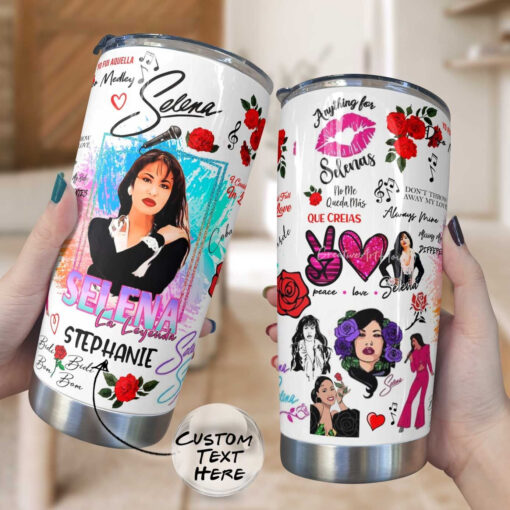 SLN Stainless Steel Personalized Tumbler Peace Love SLN