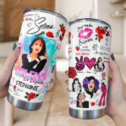 Alternative view of SLN Stainless Steel Personalized Tumbler Peace Love SLN