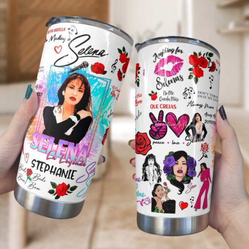 SLN Stainless Steel Personalized Tumbler Peace Love SLN - Image 2