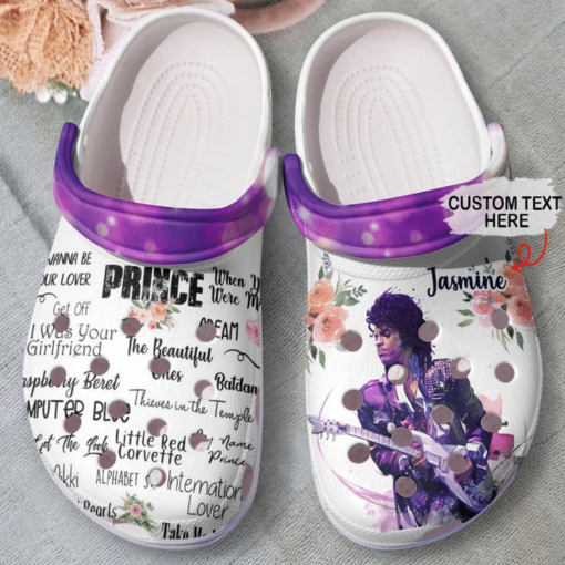 Prince Purple lover Crocs B20