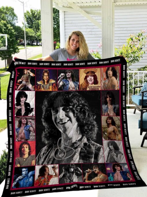 Bon Scott ACDC band Blanket Quilt B19