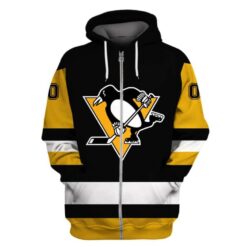 Pittsburgh Penguins 4 Zip Hoodie 3D Rze1