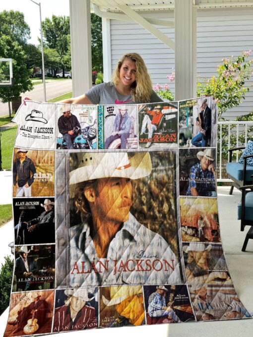 Alan Jackson Blanket Quilt Rze2