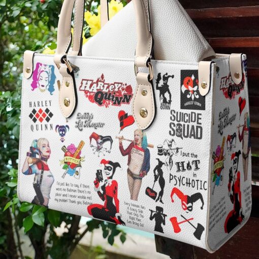 Harley Quinn Leather Hand Bag Rze2 - Image 2
