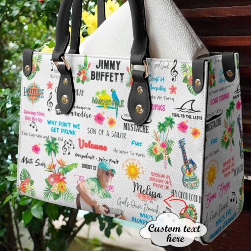 Jimmy Buffett Lover Leather Bag B20