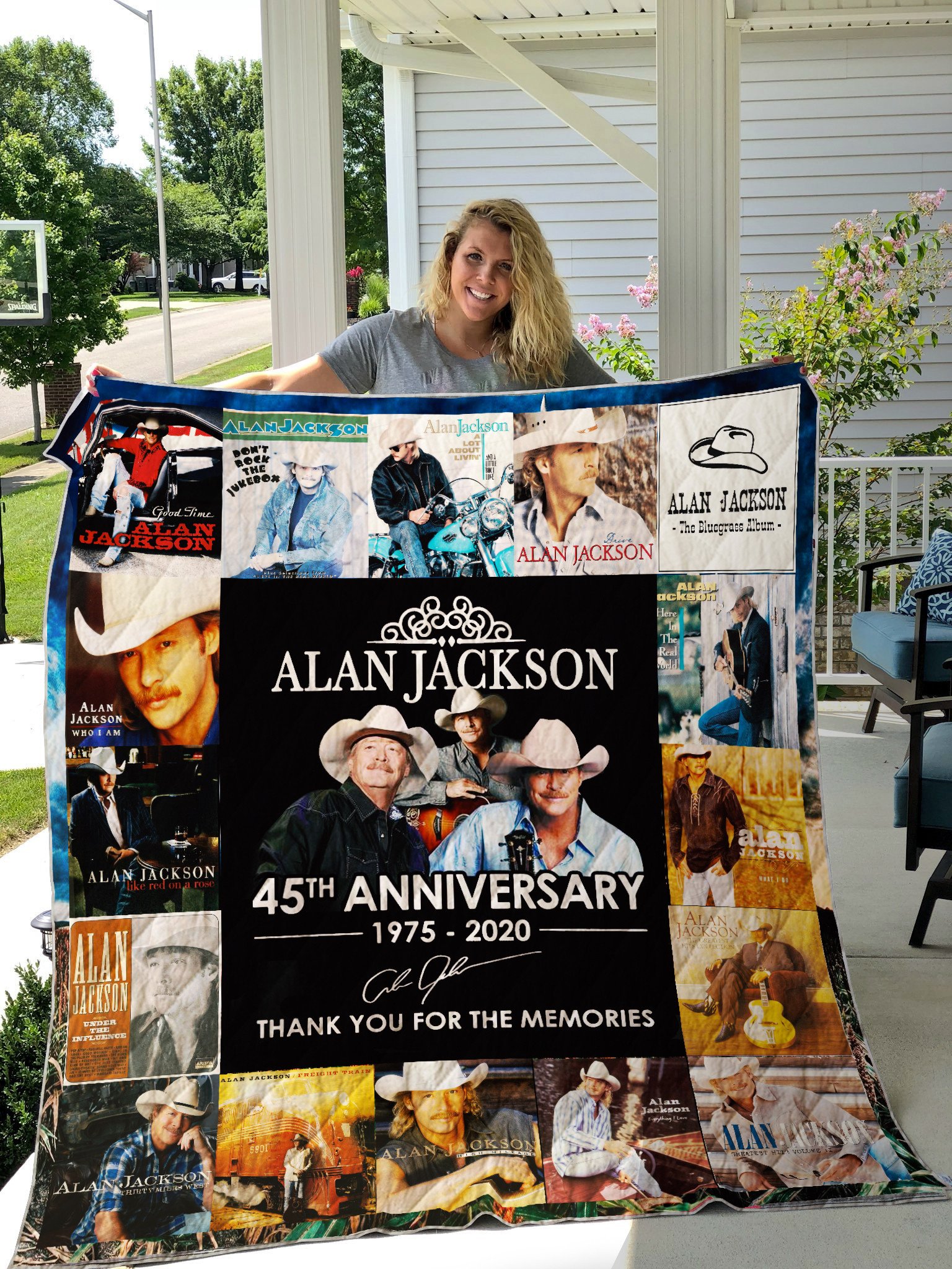 Alan Jackson 3 Blanket Quilt Rze1
