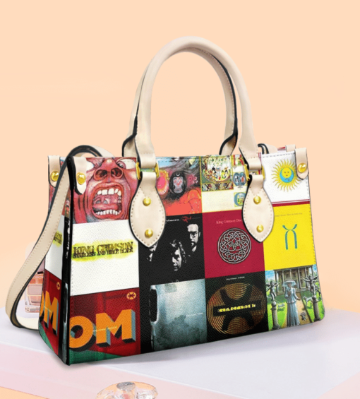 King Crimson Leather Hand Bag Rze2