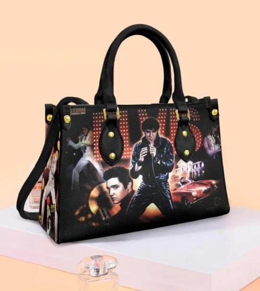 Elvis Presley 7 White Leather Bag Rze1