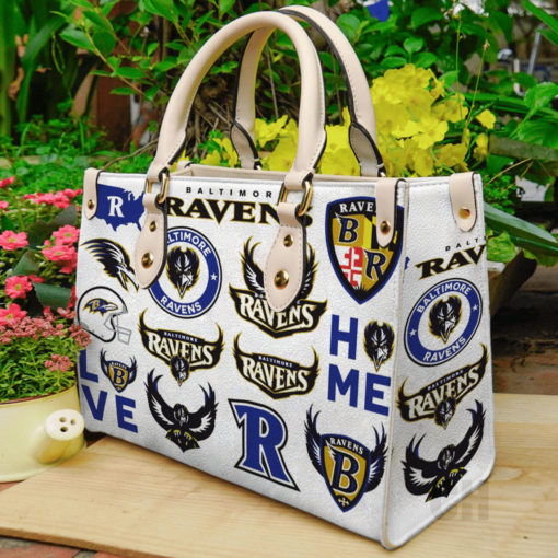 Baltimore Ravens Leather Hand Bag B23