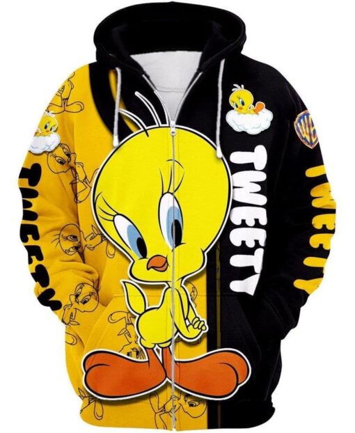 Tweety Bird Funny 1 Zip Hoodie 3D Rze1