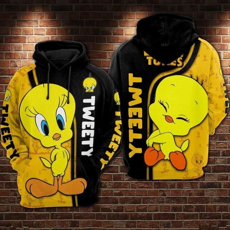 Tweety Bird 1 Hoodie Zip Hoodie 3D B19