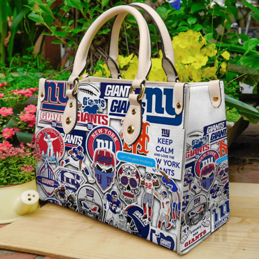 New York Giants Leather Hand Bag Rze2