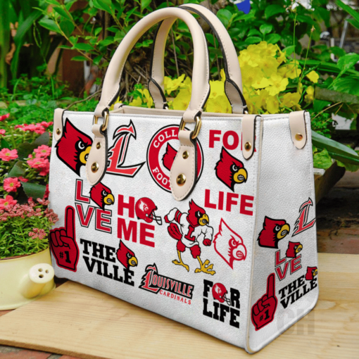 Louisville Cardinals Leather Hand Bag Rze2