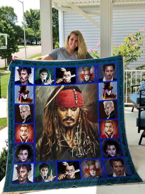 Johnny Depp Blanket Quilt Rze1