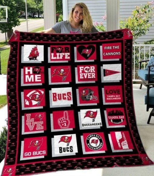 Tampa Bay Buccaneers lover Blanket Quilt Rze2