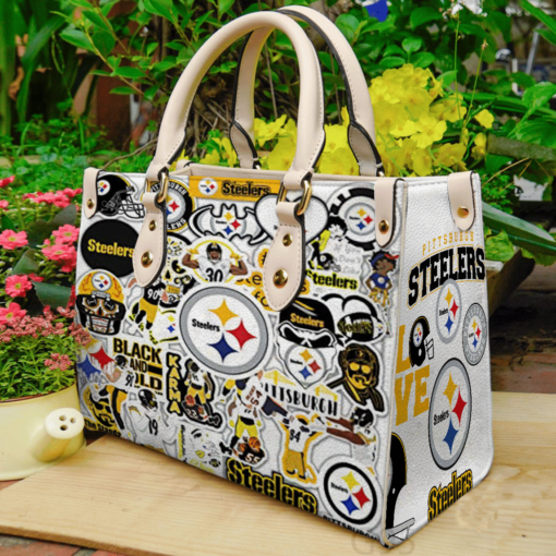 Pittsburgh Steelers 2 Leather Bag B19