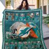 Miami Dolphins 6 Blanket Quilt Rze1