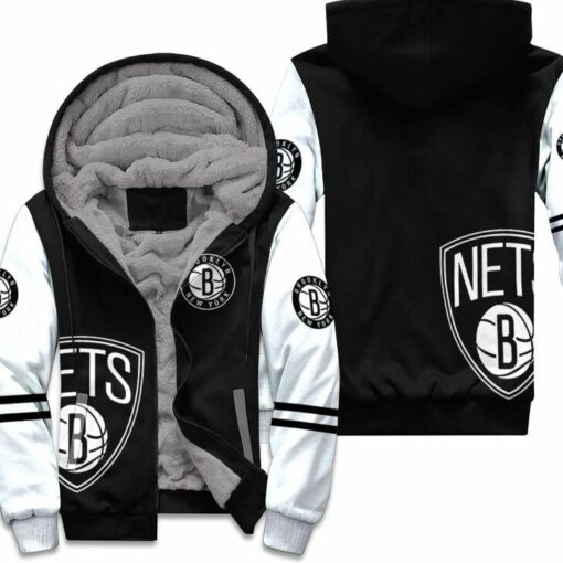 Brooklyn Nets Fleece Jacket Rze1