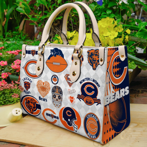 Chicago Bears Leather Bag Rze1