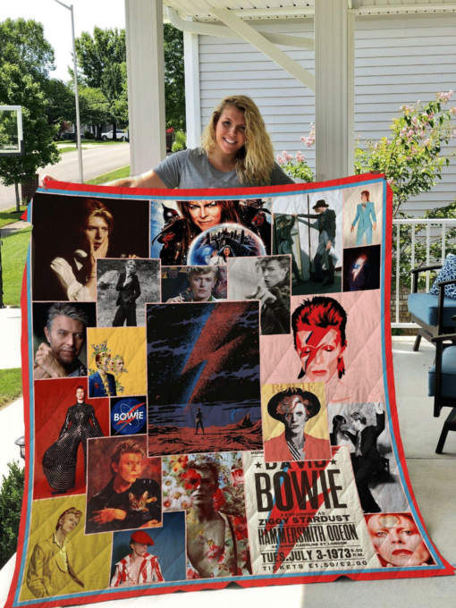 David Bowie 2 Blanket Quilt Rze1