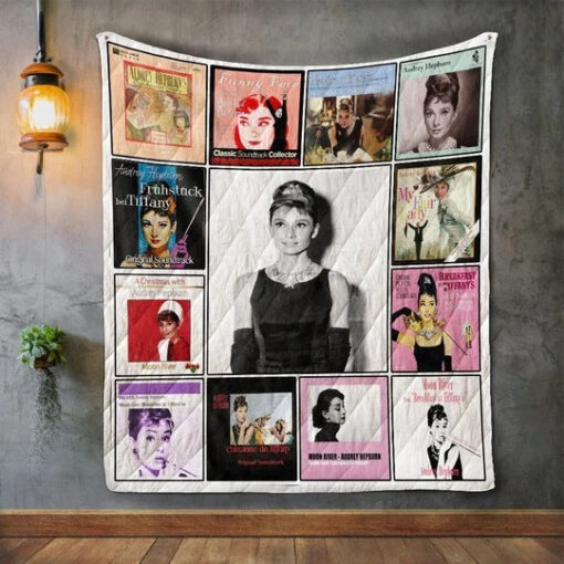 Audrey Hepburn love Blanket Quilt B21