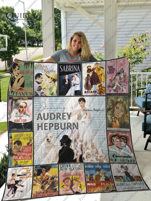 Audrey Hepburn 2 Blanket Quilt B21