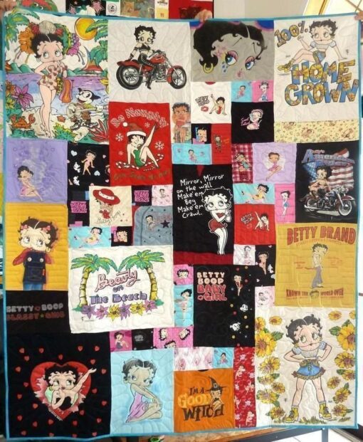 Betty Boop Lover Blanket Quilt Rze