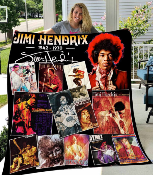Hendrix Jimi Lover Blanket Quilt Rze