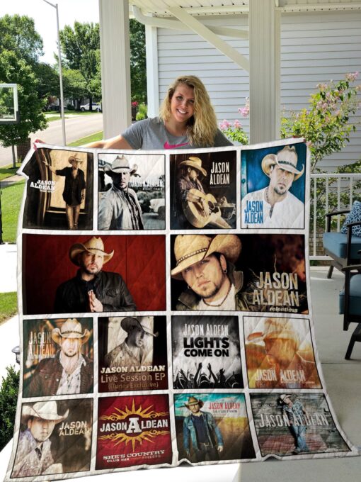 Jason Aldean Blanket Quilt Rze1