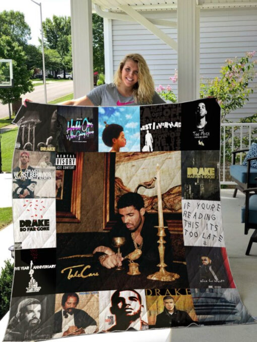 Drake Albums Quilt Blanket Rze