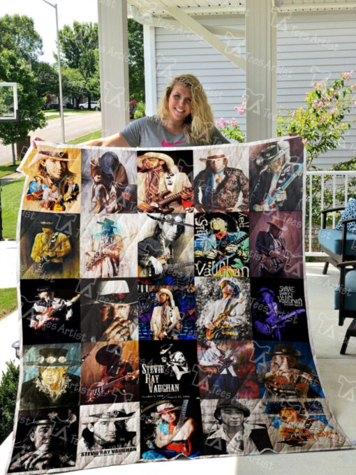 Stevie Ray Vaughan Quilt Blanket Quilt B20