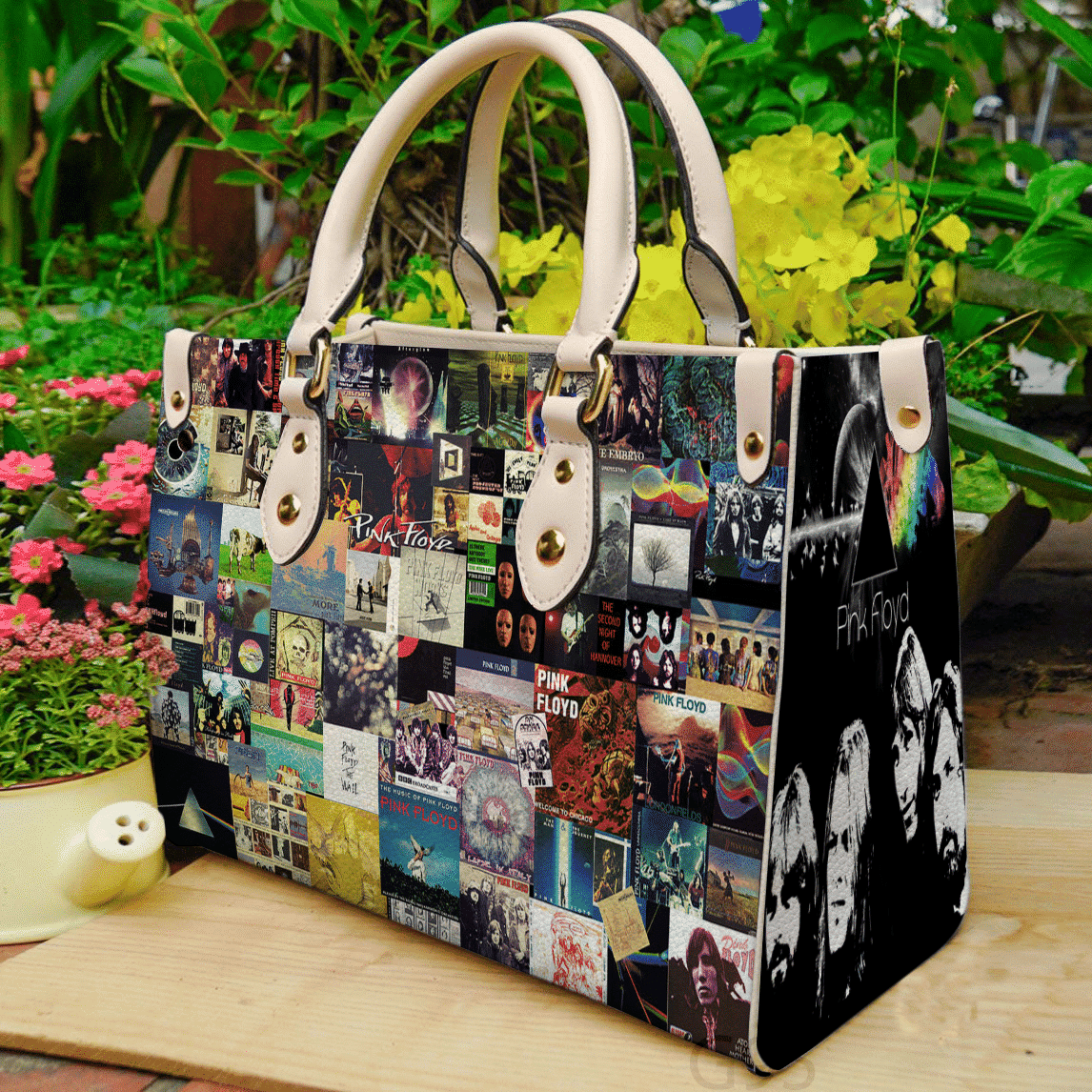 Pink Floyd Band Leather Bag Rze1