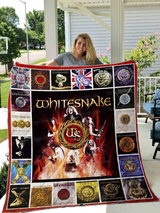 Whitesnake lover Blanket Quilt Rze2
