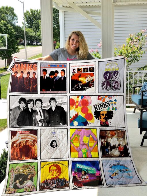 The Kinks band Blanket Quilt Rze2