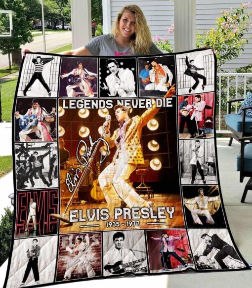 Elvis Presley Best Blanket Quilt Rze2